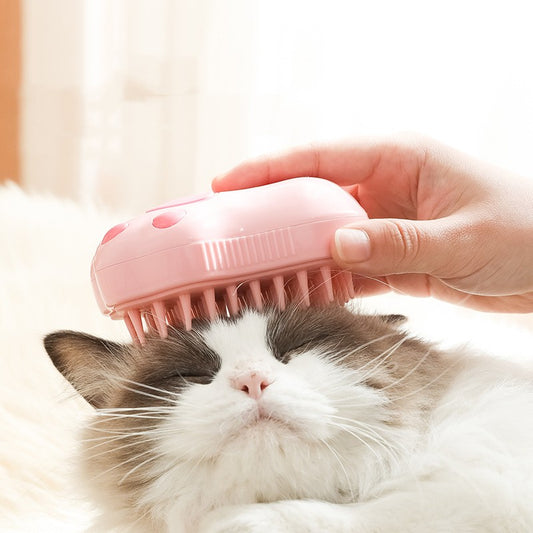 3 in 1 Steamer Massager Cat Brush