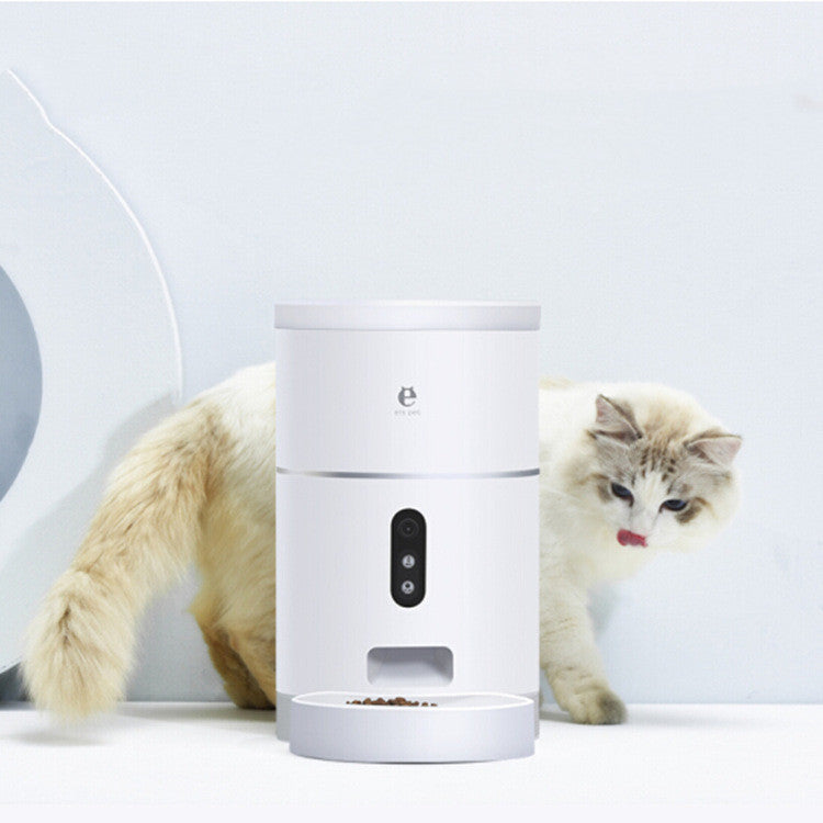 App-Controlled Smart cat Food Dispenser with HD Wide Angle Camera
